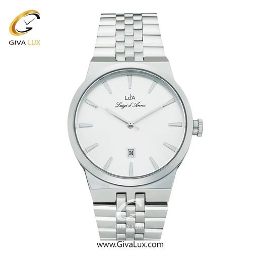 ساعت مچی اورجینال مردانه LdA | لوئیجی د آنا | Luigi d'Ana نقره ای | نقره ای| نقره ای| کد رفرنس 2504